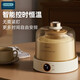 Oidire Joghurtmaschine für Haushalt kleine vollautomatische Fermentation Tassen, um Reiswein süßer Wein hausgemachter Natto -Maschine brauner Edelstahl Innenauskleidung + 4 Keramik geteilte Tassen zu machen
