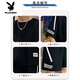 Playboy (Playboy) Casual Sports-Anzug Herren Sommer Neues loser Ice Silk-Kurzärmel-T-Shirt für Männer mit hübschen Shorts fks653 Weißer Anzug M.