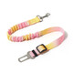 Yuying pet car traction rope safety belt high elastic car seat fixed car safety traction rope orange powder 2.5*60--80cm
