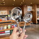 
Enshousu's new stainless steel high-value household kitchen long-handled hot pot spoon soup deepening spoon Internet celebrity colander porridge spoon 12023 Buling Buling special thick 5 cm thick 7 cm