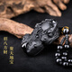 Shi Chuan Bai Shi Natural Obsidian Pixiu Pendant Men's Six-Word Mantra Crystal Agate Couple Necklace Birthday Gift for Women