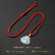 Phoenix Jewelry Ice Waxy Jade Jade Buddha Pendant Women's Model Le Fu Gong Natural Jade Pendant Necklace Birthday Gift