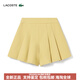 Lacoste French Crocodile French Women's Mode Plissee Design Solid Color Sports und Casual Shorts GF3879 IXQ /Croissant 34/155