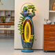 Wen Yijia Customized Modern Light Luxus fließende Ornamente Wohnzimmer Landschaftsbau-Kreislaufbrunnen, um Wohlstand und einfachen häuslichen bodenständigen Club anzulocken. 6630 Weißes Modell: 55*42*157 cm