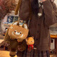 Viaje queen 2025 New Raccoon Cat Mackpack Doll Crossbody Bag Doll Cartoon Single Hearsbody Bag Crossbody Bagcoon