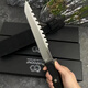 Italian Extreme Force baleinie fourche extérieure couteau droit tactique haute dureté n690 couteau en acier extérieur de survie portable couteau italien extreme fork balent [noir et blanc] 35 cm-greater que 60 [donner un k-shelf tactique]