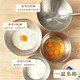 Baiji stainless steel basin salad bowl cooking household and basin kitchen egg mixing baking basin set three-piece set