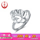 Yuan Shengfu's new PT950 fashionable peacock ring platinum ring platinum elegant shiny hand jewelry for women 2.81g