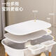 Powell Tavel Table Bathtub Two-in-Baby Care Table Bathtub Mesa táctil de bebé Masaje Masaje multifunción Mesa desnuda Lavado de mesa y cambio de doble propósito + Canasta de almacenamiento central *2 Otras X Asamblea X ​​Estructura del soporte