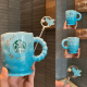 星巴克官网方舰店旗官网杯子Siren周年海洋鱼尾优雅不锈钢陶瓷保温吸管 星巴克海洋系列简约保温杯 695ml