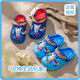 I love children's hole shoes for boys 2025 new summer outdoor bag-toe cartoon beach shoes baby slippers sandals Zero deep blue 18 0 (inner length 175mm)