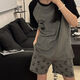 Opeodly Pyjamas Damens Sommer Kurzärärmelte Shorts Zweiteiler Set 2025 Neue Sommerstudent Cartoon Home Kleidung für Outdoor-Kleidung 684 Riemenbär 3xl [Empfohlen 150-172jin [Jin gleich 0,5 kg]]