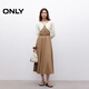 
ONLY2023 new winter style versatile irregular cardigan V-neck short sweater for women 12343A015 A43 cream white M