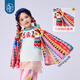 Ropa de año nuevo ropa infantil chicas camiseta de manga corta 2025 verano de estilo étnico nuevo infantil jaleo de cuello redondo top zhilan púrpura 130 cm