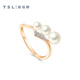 Xie Ruilin (TSL) TGOL Fashion Pearl Series 18K Gold Diamond Pearl Ring Offline Same Style 63644
