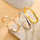 Jinyangyi K gold European and American gold bracelets without fading zircon diamond niche design simple bracelet bracelet 9928-Gold