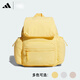 阿迪达斯 （adidas）双肩包背包女大学生书包黄色JJ2089JJ2090JJ2091官方正品 汉玉白 KC1391 小号 (S码)，，正品