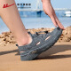 Huili Sandals Men's 2025 Summer New Hollow Avalte Beach Beach Beach Shoes 1246 Gray 42