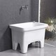Lefit (lfte) bathroom ceramic mop pool balcony mop trough household Taiwan-controlled large, medium and small mop basin courtyard mop pool 5059 Taiwan-controlled drain + faucet delivery to home