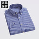 OLESTER PAUL Summer Daddy Plaid Kurzarm Pure Cotton Shirt Herren cooler Geschäft Casual Evergrande Marke Shirt F983 42 [geeignet für 155-165jin [Jin ist gleich 0,5 kg]]