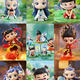 Pop Mart POP MART Nezha: The Devil Child's Sea Blind Box Born Boundary Series Trendy Toy Personalized Creative Ornaments Figure Female Gift Chinese Version Hidden Model Ao Bing Version Nezha