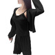 Fhhuabd französische reine spitze sexy Frauenpyjamas mit Brustpolster dreiköpfiger Feder- und Herbst-Bow-Hossport-Strickjacke Hauskleidung 677 Schnitt Herrenspitze Drei-teilige Set [mit Brustpolster] S [Empfohlen 85 Jin [Jin gleich 0,5 kg]]]