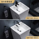 Kohler pedestal basin floor-standing ceramic one-piece washbasin balcony bathroom washbasin one-piece table basin washbasin 88046 black faucet with luxury package