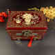 Мать мать-пирожные с мать-пирожественной ювелирной коробкой Pingyao Shining Lacquerware Flipper Mother Perl