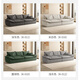 Sui Zhi modern simple fabric sofa living room small apartment home light luxury three-seat sailboat sofa straight row fabric sofa dark gray - skin-friendly velvet + high resilience silk cotton cushion three-seat 2.1m 80cm wide
