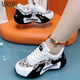 
MR.DE Shijiazhuang Meizu Single Net Breathable Pippen Dad Shoes Sports Shoes Para Shoes Dancing Shoes 9928 Women's Shoes White and Gray 37 Women