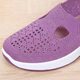Footoppo Chaussures en tissu à pédale pour les femmes en été, d'âge moyen et âgé de l'âge âgé, absorbant et sempant en douceur