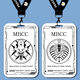 Fehlende MBCC Director Icon Student Card Set Schulkarten Marken -Bus -U -Bahn -Kartenkarte Wasserkarte B15828 Long Lanyard + Campus Card Clutch