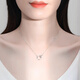 Ji Shizhe platinum platinum pt950 necklace for women, practical Chinese Valentine's Day birthday gift for girlfriend and wife. Platinum model - platinum necklace + Möbius strip pendant.