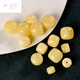 Moyun natural beeswax old-type barrel beads amber loose beads cultural play beads bracelet single bead bodhi beads single bead accessories size about 5*6mm single bead