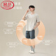 Langsha Light Luxury Pajamas Summer Modal de manga corta de verano pantalones pantalones cortos de manga corta Summer Seda de seda de gran tamaño para el hogar ySX9712 L