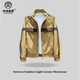Jiangli mode Senwen Luxury Luxury Men's Clothing's Early Spring Men's Simple Contrasted Contrasted Fashce Veste Light and Handsome veste 9226 Black M _100-120Jin [Jin est égal à 0,5 kg]