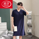 Langsha Men Camanos de una pieza Summer Summer Sail Silk Nightgown Modal de gran tamaño Long Campo suelto 844 gris oscuro 3xl [recomendado 180-210Jin [Jin iguala 0.5 kg]]]