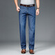 JEEP SPIRITJEEP Jeep Summer Mulberry Silk Men's Jeans Men's Spring and Summer 2025 New Loose Straight High-end Men's Pants j723 Blue Summer Thin Style 29 Waist circumference two feet two