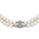 Vivienne Westwood is purchasing ready-made Western Queen Mother Saturn double-layered pearl magnetic buckle necklace, light luxury necklace as a Chinese Valentine's Day gift for girlfriend, wife, mother, silver double row