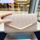 Henglan Fashion Clutch Bag European and American Women's Envelopes Celebrity Dinner Dress Banquet Wedding Cheongsam Bag Triangle Gold Edge One Champagne Color