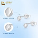 CHINA GOLD PT950 Platinum Diamond Earrings Doudou Earrings Women's Light Luxury Valentine's Day Birthday Gift for Girlfriend and Wife PT950 Platinum Diamond Earrings