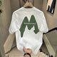 
GTYUWVG2025 Summer Casual Men's Short Sleeve T-Shirt Summer Half Sleeve Pure Cotton Trendy Brand Loose All-Match Top T V983 White XL