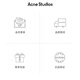 Acne Studios【特享4折】 女士圆翻领短款长袖毛衣针织衫A60292 黑色 XXS
