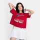 Nike (Nike) Kurzärärmelte T-Shirt Frauen Sommersportwear Big Logo Gedrucktes runder Hals halbärmeliges Hemd Casual Top HF6291-687 Red M.