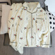 Rongxitu (Rongxitu) Koreanisch gestreifter Cartoon Cloud Cotton Pyjamas zweiteilige Set für Outdoor-Kleidung 826# vertikaler Dachshund Hund 175 l