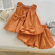 Sofea sommer New Korean Style Girl Bow ärmellose Kleid Schwesterstil 17152 17153 Kleid M 110c