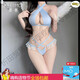 Vestido de suspensor de condón de Feimufeng con una falda delgada de cadera delgada de cintura larga y corta con un pijama romántico e interesante cuando tiene un tamaño más espeluznante de 6625 gris de igual tamaño