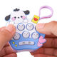 Appuyez sur et appuyez sur la machine de jeu portable de Keychain Keychain Lebet Ghost Mouse Childre