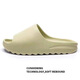 SMVP men's and women's slippers summer slippers home shoes home shoes eva slippers outer wear sandals slippers green adult model 42 42/43 code universal