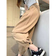Fhhuabd Fette Schwester große Eis Silk-Sporthose für Frauen Sommer dünn zerschmettert lässige Harun kleine Füße Füße, die neun-knusprige Bloomer bedecken 702# schwarz (High-End-gute Qualität) 4xl Empfohlen 195-225jin [Jin gleich 0,5 kg]